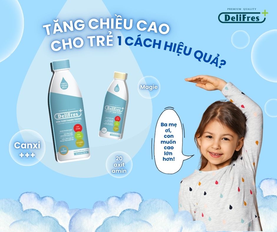 Tăng chiều cao cho trẻ một cách hiệu quả